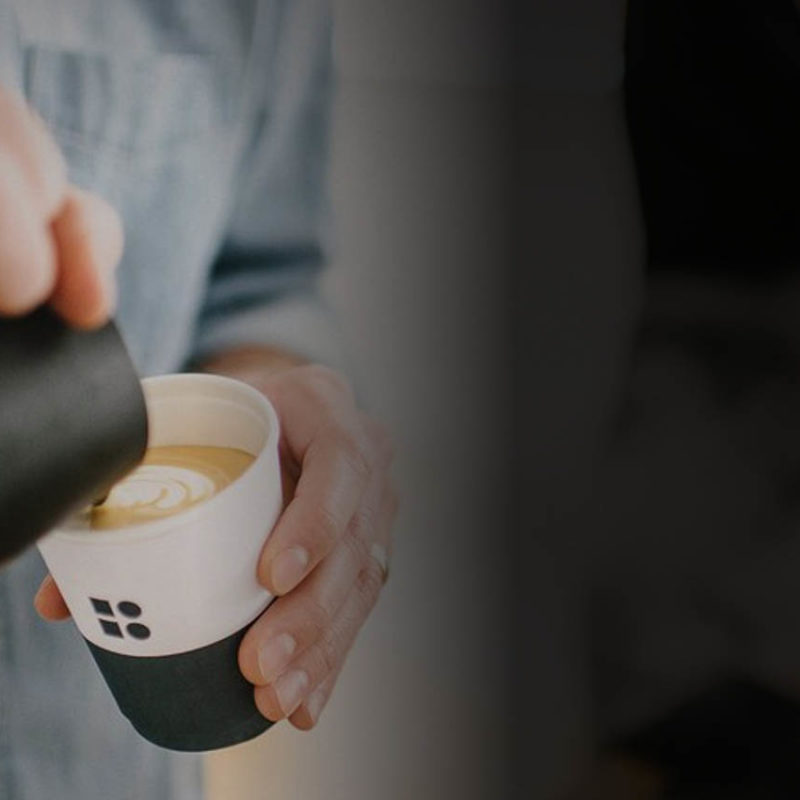 Bailies coffee - man pouring coffee