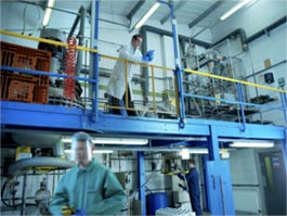 vickers laboratories workers on plant floor