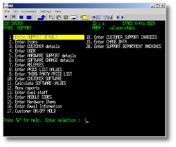 35 years’ success in delivering business software solutions for the manufacturing and service sectors 2 Early Unix EFACS wShadow